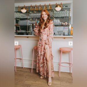 NWT PIA LONG SLEEVE MAXI DRESS - SPELLBOUND